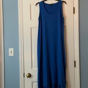 J Jill Wearever Knit Royal Blue Sleeveless Maxi Dress